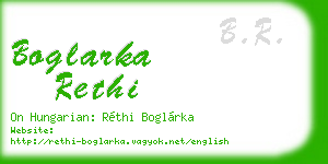 boglarka rethi business card
